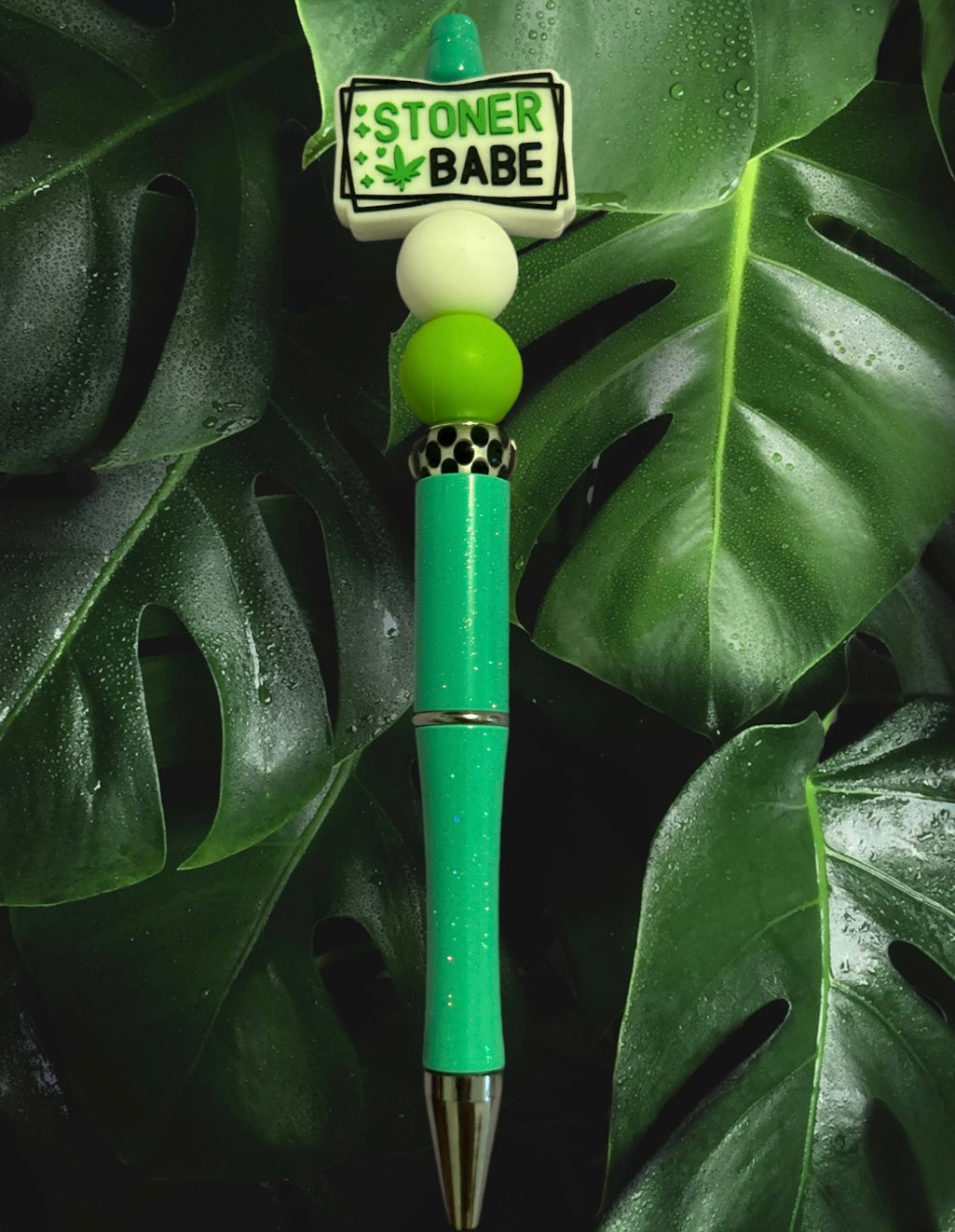 Stoner Babe Beaded Pen