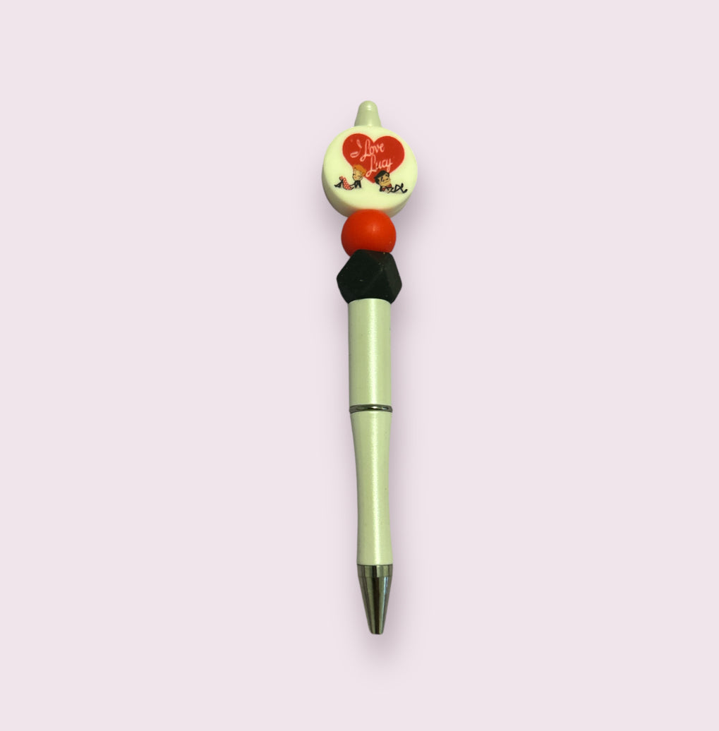 I Love Lucy Beaded Pen