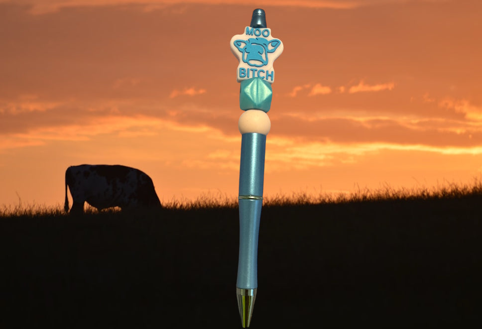 Moo Bitch Beaded Pen