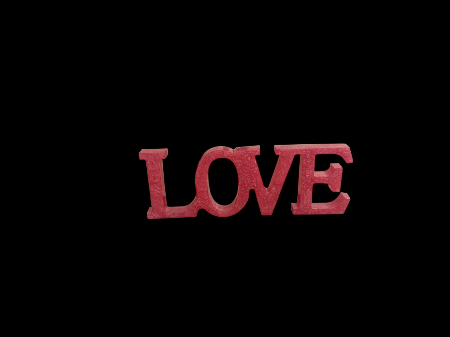 Resin “Love” Sign – Handmade Decorative Accent